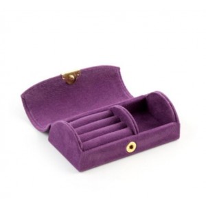 Мини шкатулка для украшений органайзер, фиолетовая, С11061