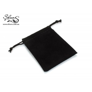 Подарочный мешочек черный бархатный, С0006