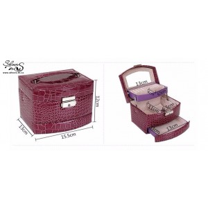 Шкатулка для украшений органайзер коробка розовая, С2135