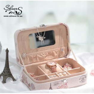 Шкатулка для украшений органайзер коробка "Париж"