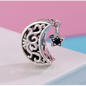 Підвіска "Ажурні місяць і зірка", С2417