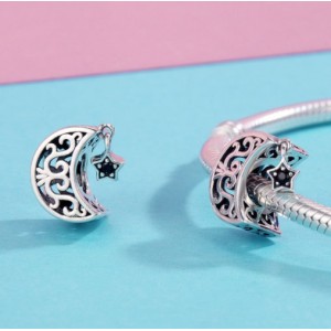 Підвіска "Ажурні місяць і зірка", С2417