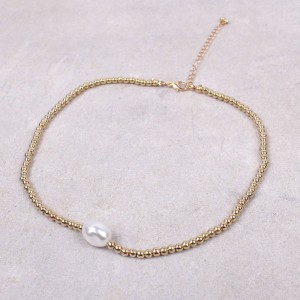 Ланцюжок із перлами, золотиста, С11101