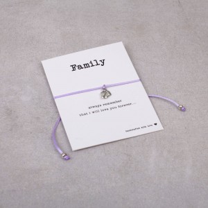 Браслет "Семья" фиолетовый, С11151