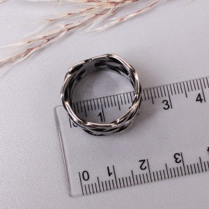 Мужское кольцо "Плетенное", С11233
