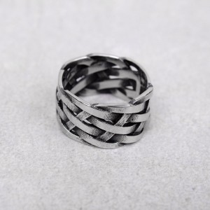 Мужское кольцо "Плетенное", С11233