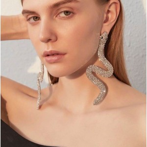 Жіночі масивні сережки "Змія", С11236