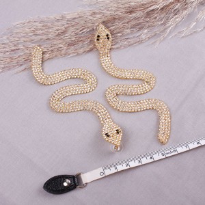 Жіночі масивні сережки "Змія", С11237