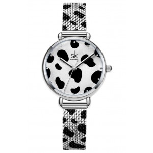 Часы женские "SK", серебристые, С11326