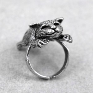 Женское кольцо "Котенок", С11355