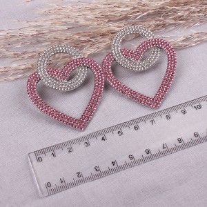 Жіночі сережки "Серця", С11425