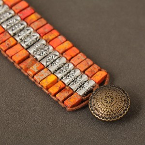 Жіночий браслет із натурального каменя, С11502