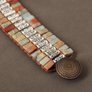Жіночий браслет із натурального каменя, С11503