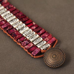 Жіночий браслет із натурального каменя, С11504