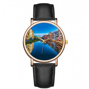 Часы женские "Река в городе", С11575
