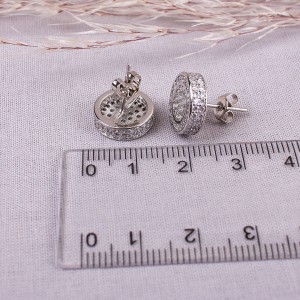 Сережки гвоздики чоловічі з камінням, С11584