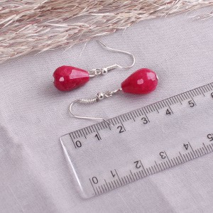 Сережки жіночі "Турмалін", червоні, С11836