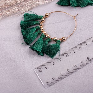 Сережки жіночі, зелені, С11922