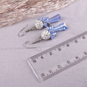 Сережки жіночі, блакитні, С11954
