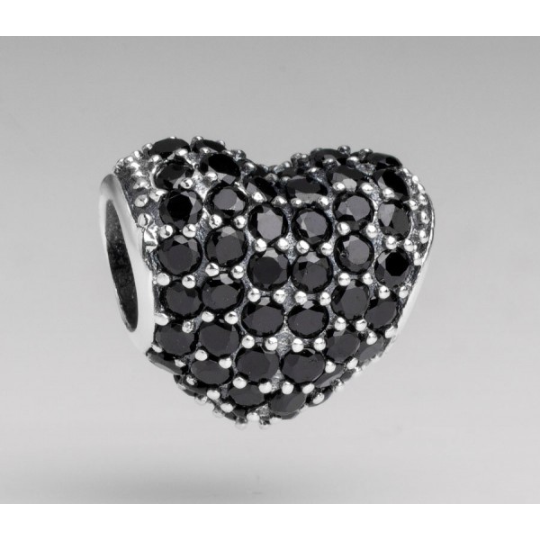 Шарм "Черное сердце паве" , С572