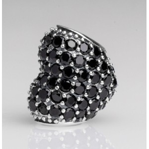 Шарм "Черное сердце паве" , С572