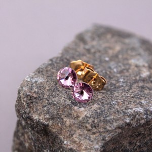 Сережки гвоздики Xuping з кристалами Swarovski, позолота 18К, С12253