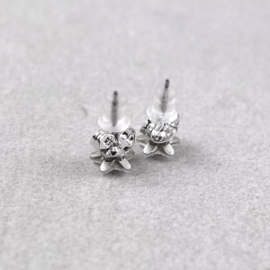 Сережки гвоздики Xuping з кристалами Swarovski, позолота, С12258