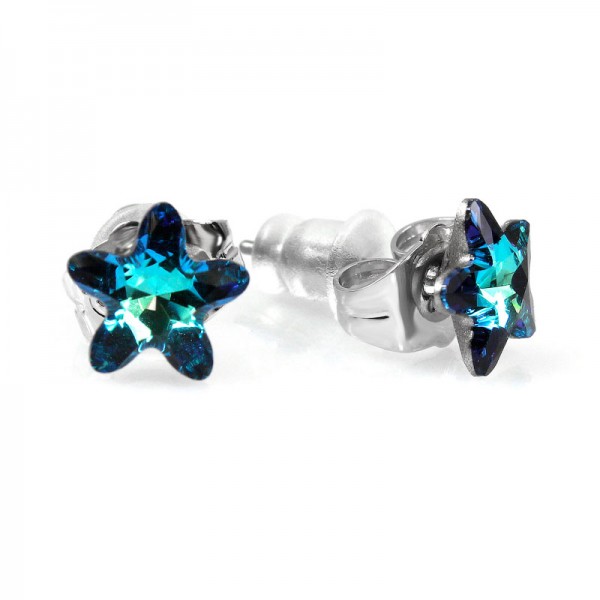 Сережки гвоздики Xuping з кристалами Swarovski, позолота, С12262