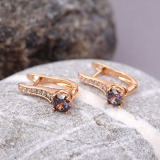 Сережки Xuping, позолота 18K