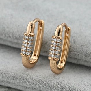 Серьги Xuping, позолота 18K