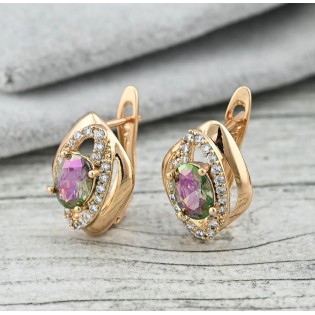 Сережки Xuping, позолота 18K