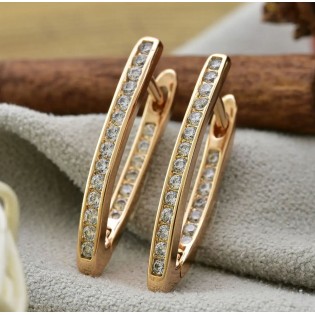 Сережки Xuping, позолота 18K