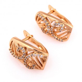 Сережки Xuping, позолота 18K