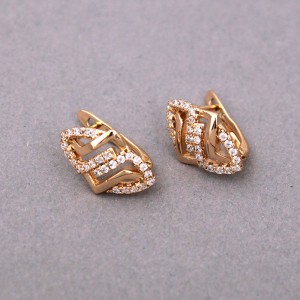 Сережки Xuping, позолота 18K, С13044