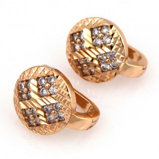 Серьги Xuping, позолота 18K