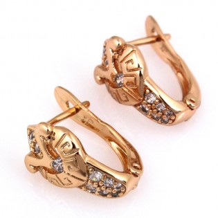 Серьги Xuping, позолота 18K