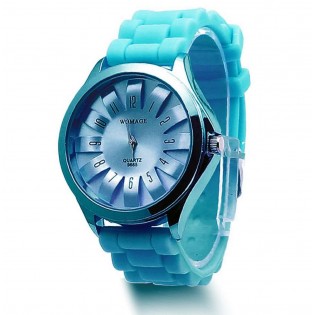 Силіконовий годинник, блакитний