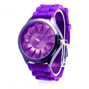 Силиконовые часы, фиолетовые