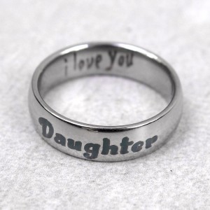 Кольцо из стали "Дочь", С13148