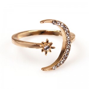 Женское кольцо  "Месяц и звезда", С13155
