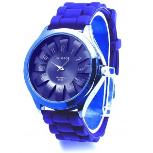 Силиконовые часы, синие