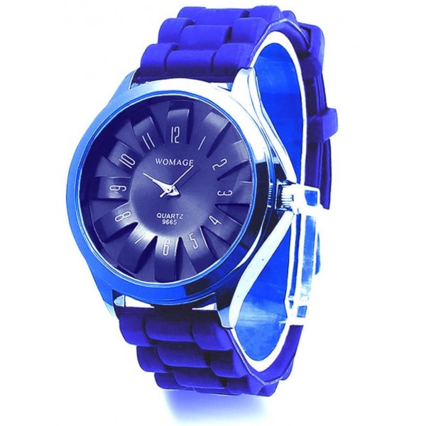 Силіконовий годинник, синій, С13167
