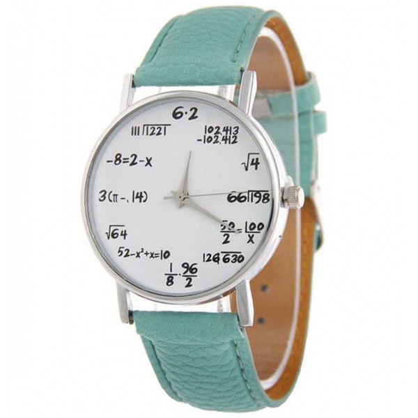Женские часы "Математика", зеленые, С13173