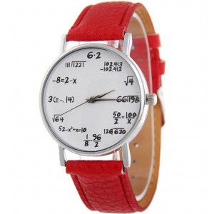 Жіночі годинник "Математика", червоний, С13175
