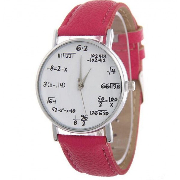 Женские часы "Математика", розовые, С13178