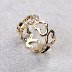 Женское кольцо "Сердца", С13238