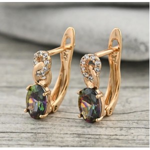 Сережки Xuping "Містик", позолота 18K, С13350