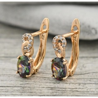 Серьги Xuping "Мистик", позолота 18K