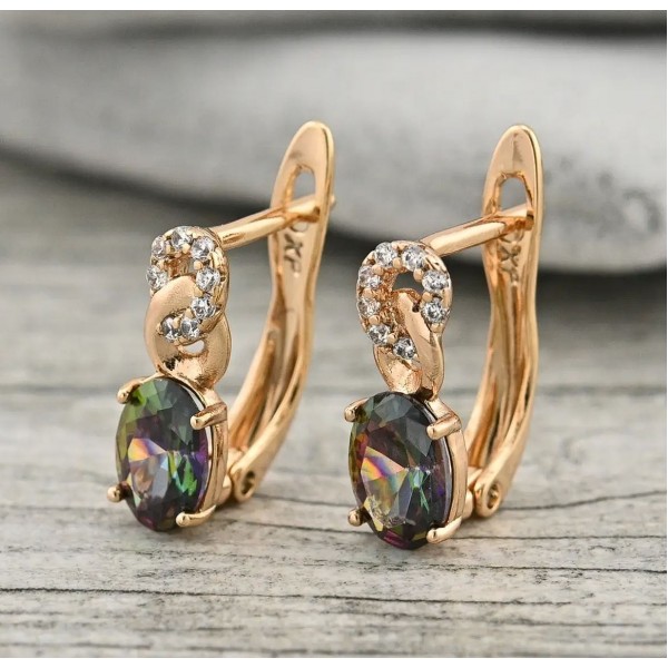 Серьги Xuping "Мистик", позолота 18K, С13350