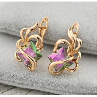 Серьги Xuping, позолота 18K